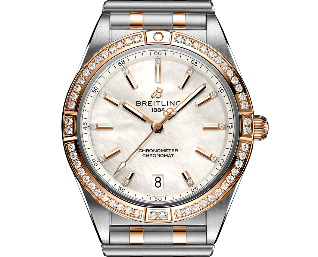 Breitling Chronomat Automatic 36mm Watch with Mother of Pearl Dial