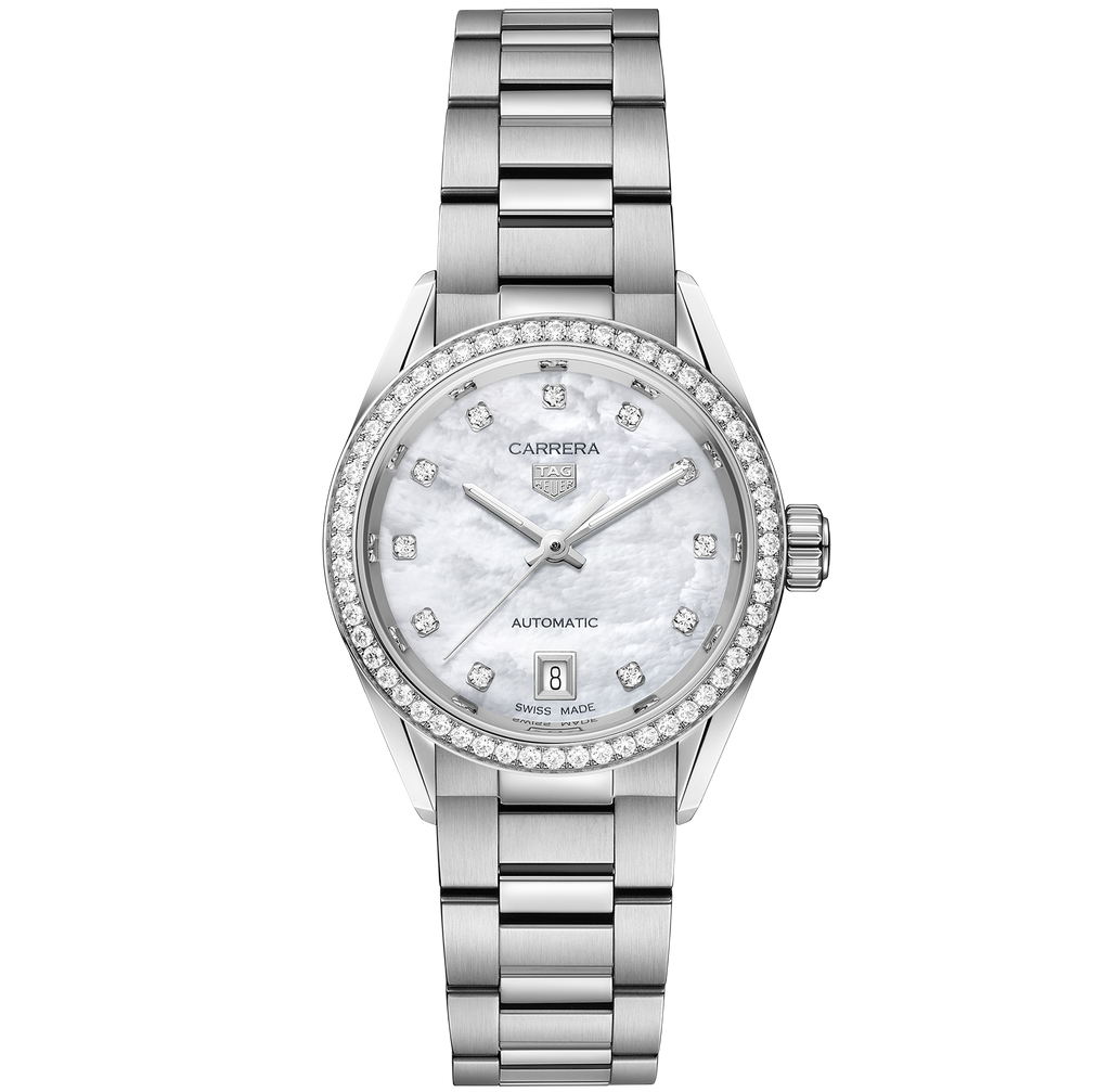 TAG Heuer Carrera Date Watch with Stainless Steel Bracelet