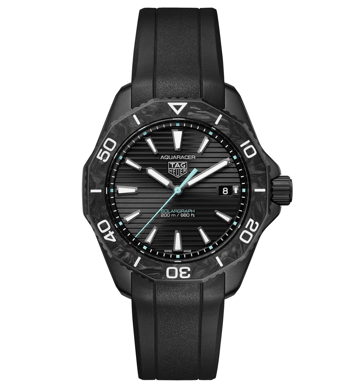 TAG Heuer Aquaracer Professional 200 Solargraph with Black Dial