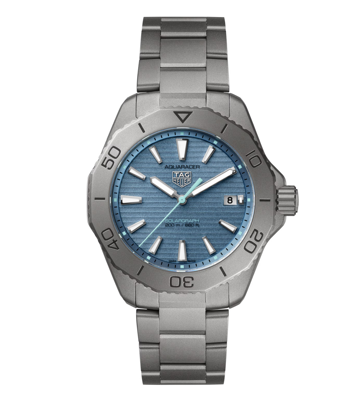TAG Heuer Aquaracer Professional 200 Solargraph Watch with Titanium Bracelet