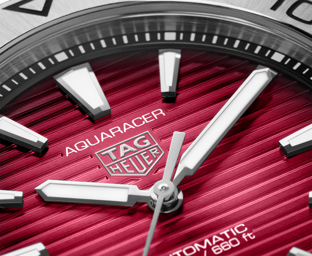 TAG Heuer Aquaracer Professional 200 Watch with Red Dial