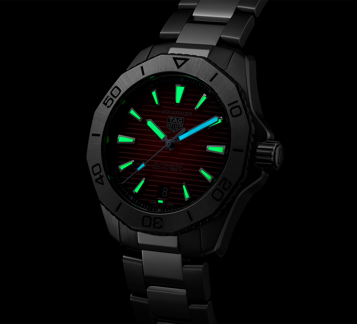 TAG Heuer Aquaracer Professional 200 Watch with Red Dial