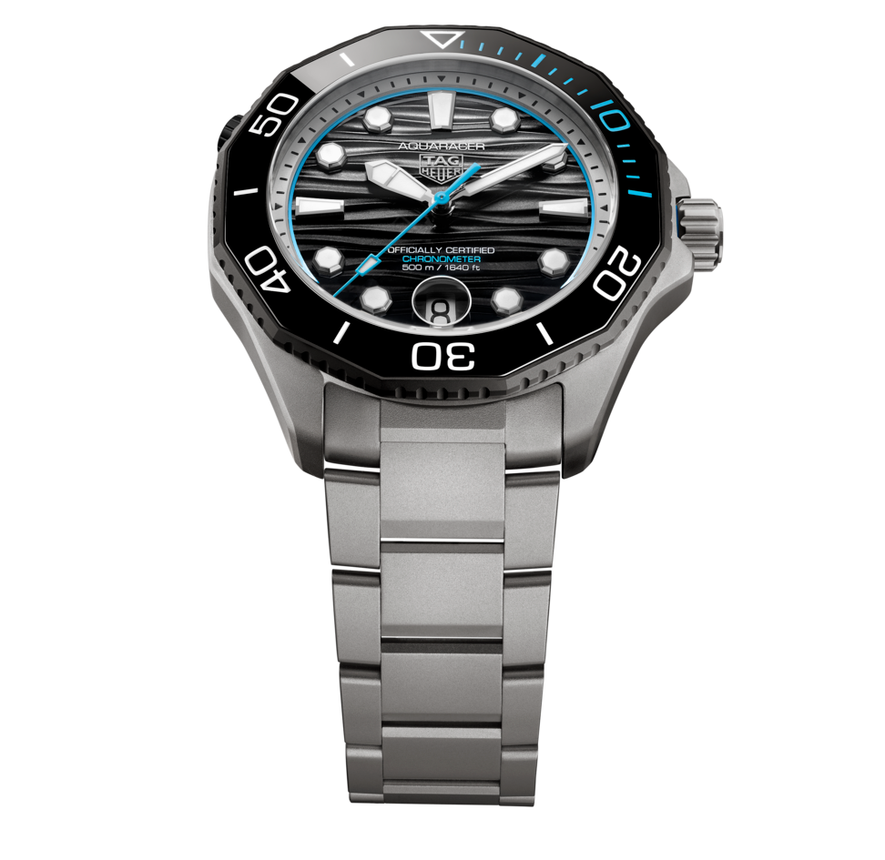 TAG Heuer Aquaracer Professional 500 Date Watch with Black Gradient Lacquered Dial, Limited Edition