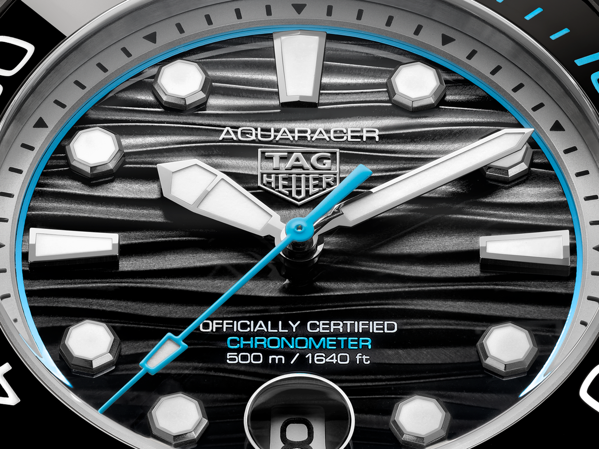TAG Heuer Aquaracer Professional 500 Date Watch with Black Gradient Lacquered Dial, Limited Edition
