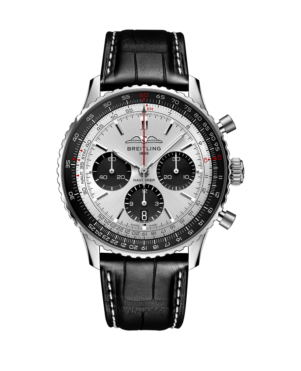 Breitling Navitimer B01 43mm Watch with Silver Dial