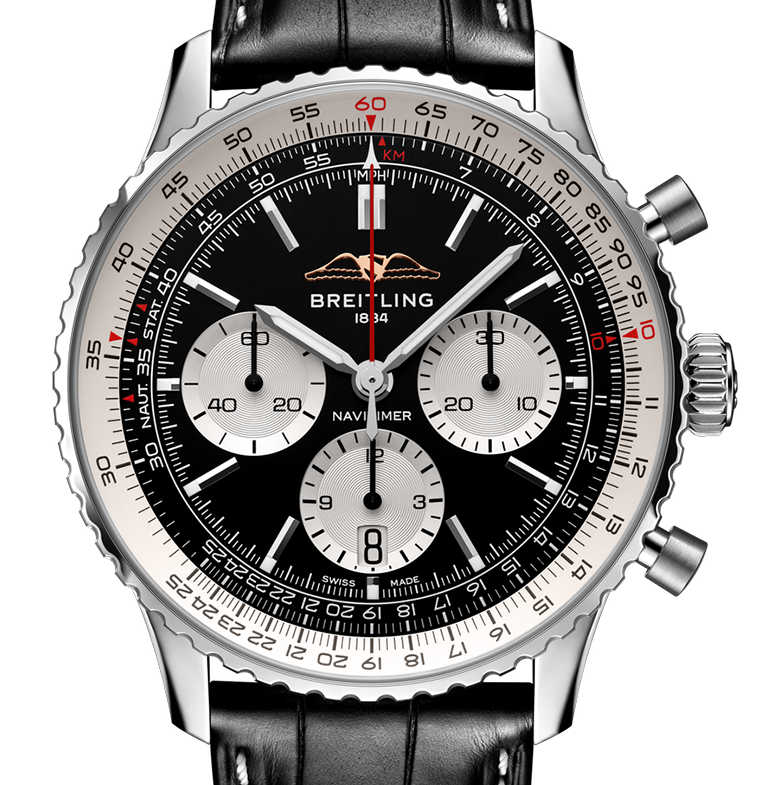 Breitling Navitimer B01 43mm Watch with Black Dial