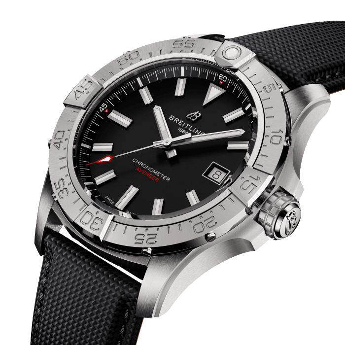 Breitling Avenger Automatic 42mm Watch with Black Strap