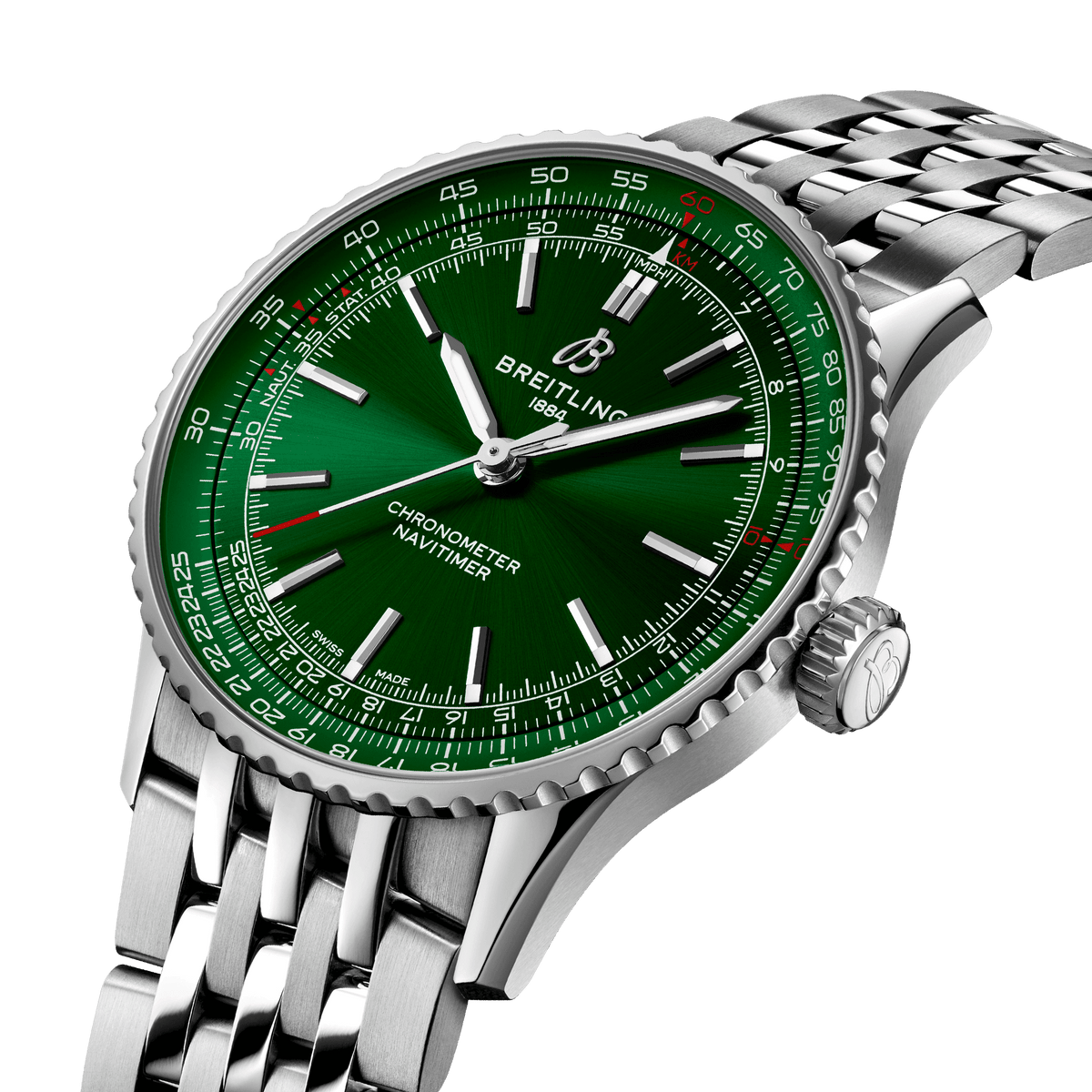 Breitling Navitimer Automatic 41 Watch with Green Dial