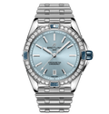 Breitling Super Chronomat 38mm Diamond Watch with Light Blue Dial