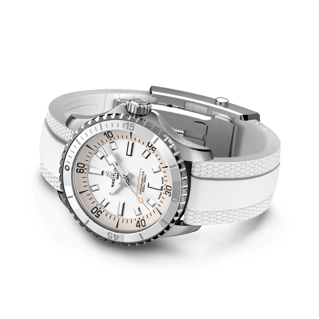 Breitling Superocean White on Rubber Watch, 36mm