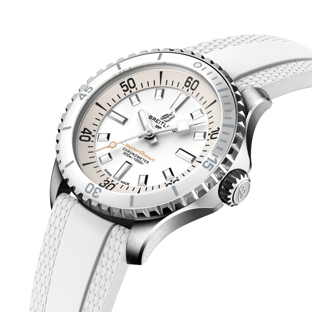 Breitling Superocean White on Rubber Watch, 36mm