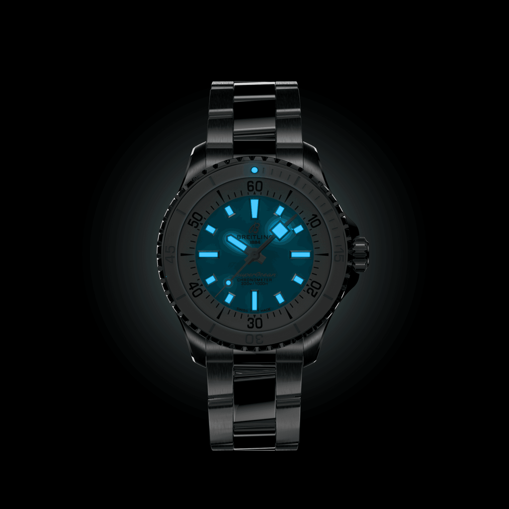 Breitling Superocean Turquoise Watch, 36mm