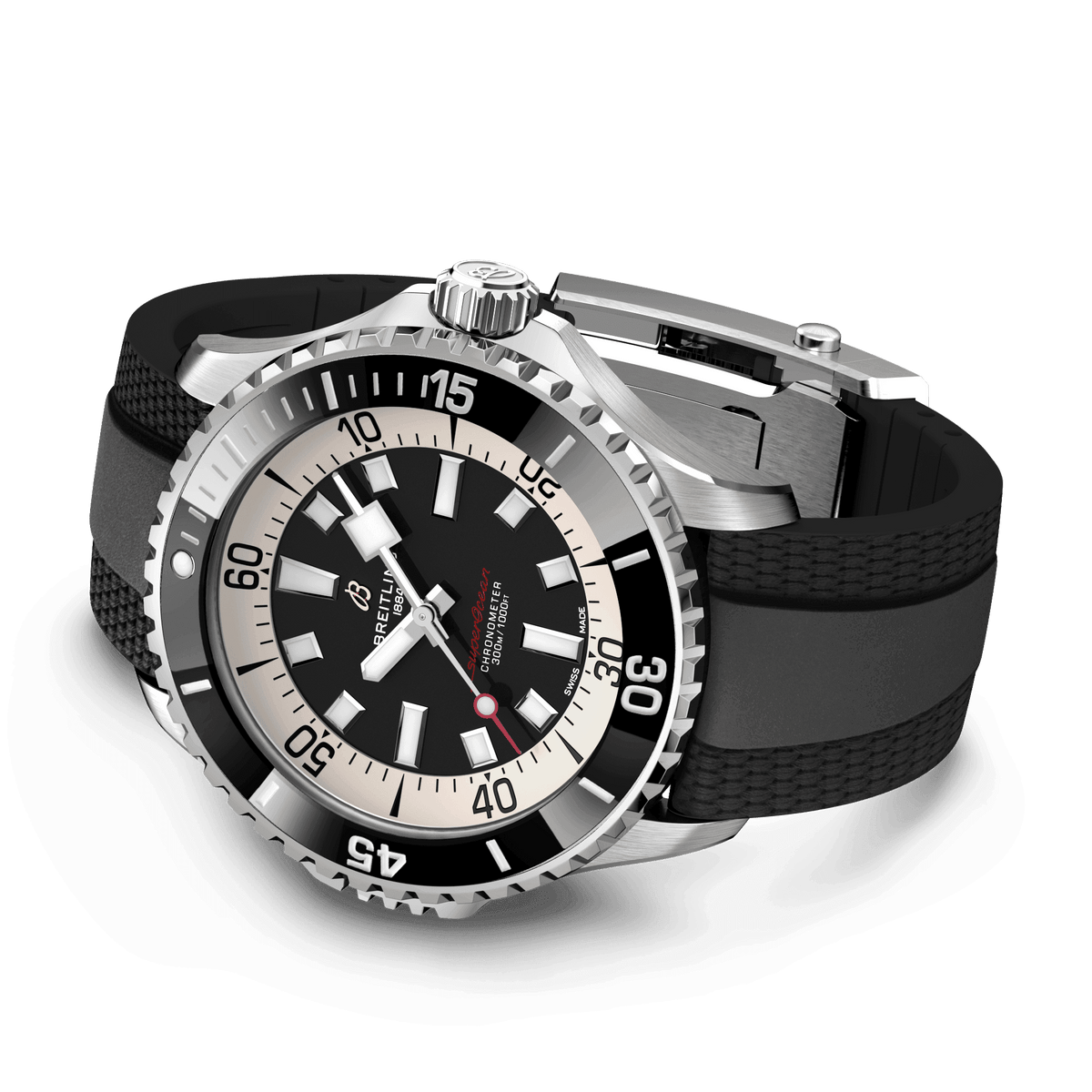 Breitling Superocean Black on Rubber, 46mm