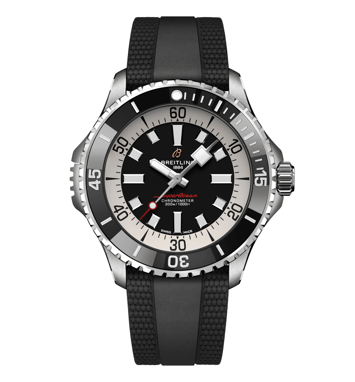 Breitling Superocean Black on Rubber, 46mm