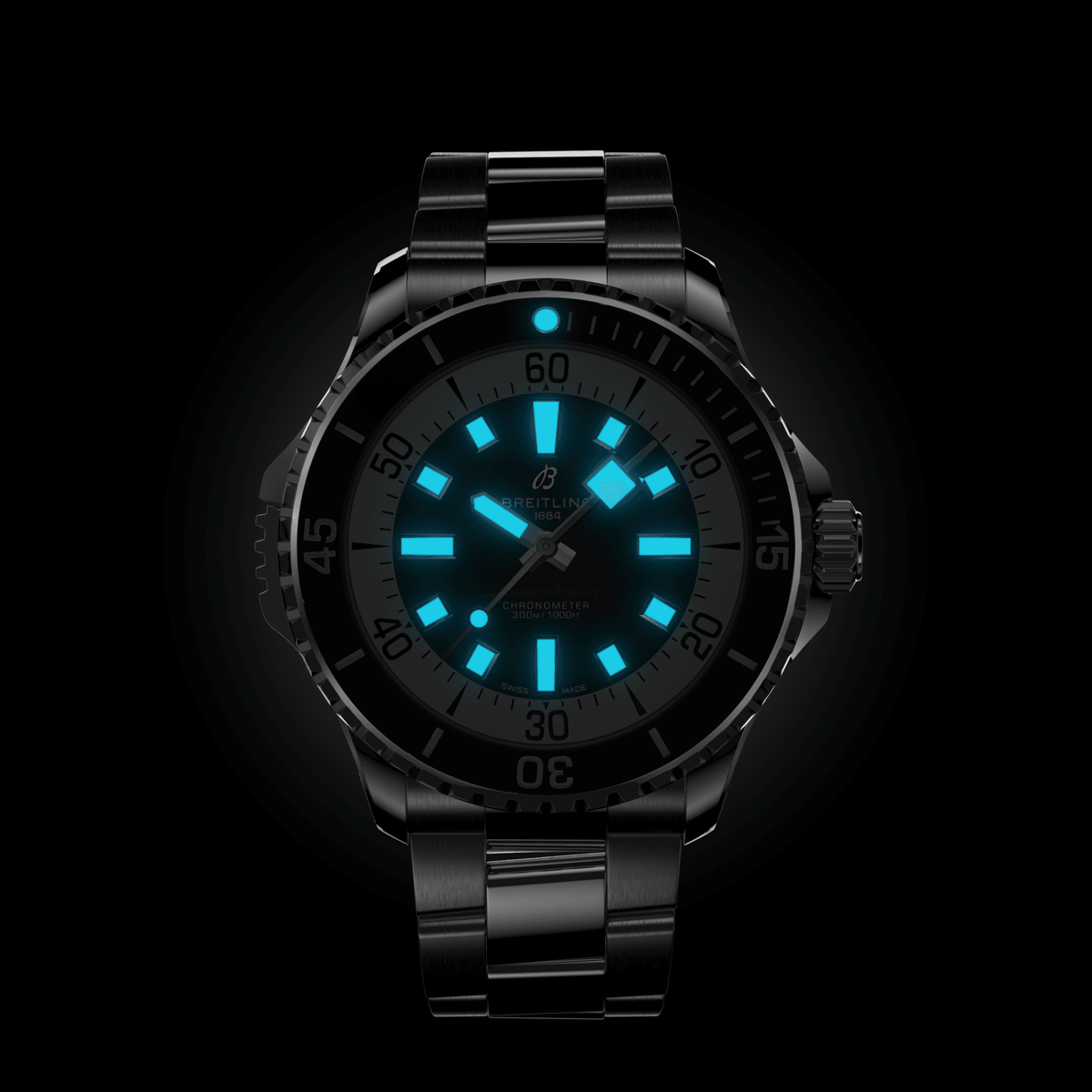 Breitling Superocean Blue Watch, 46mm