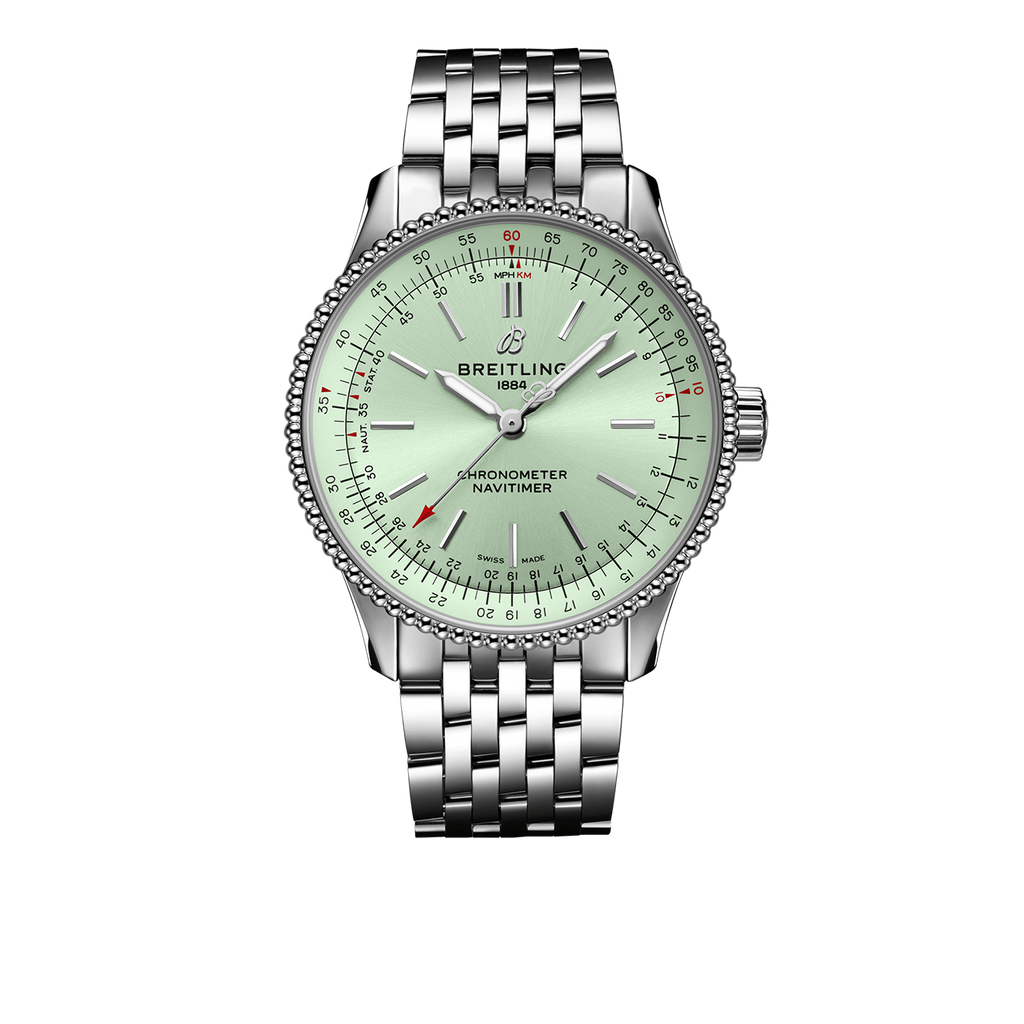 Breitling Navitimer Watch with Stainless Steel Strap, 35mm