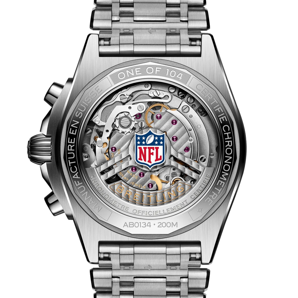 Breitling Chronomat B01 42 NFL Tennessee Titans Edition with Stainless Steel Bracelet
