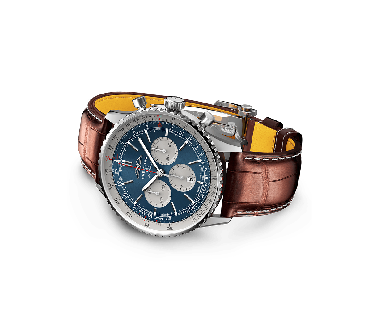 Breitling Navitimer B01 Watch with Alligator Strap, 46mm
