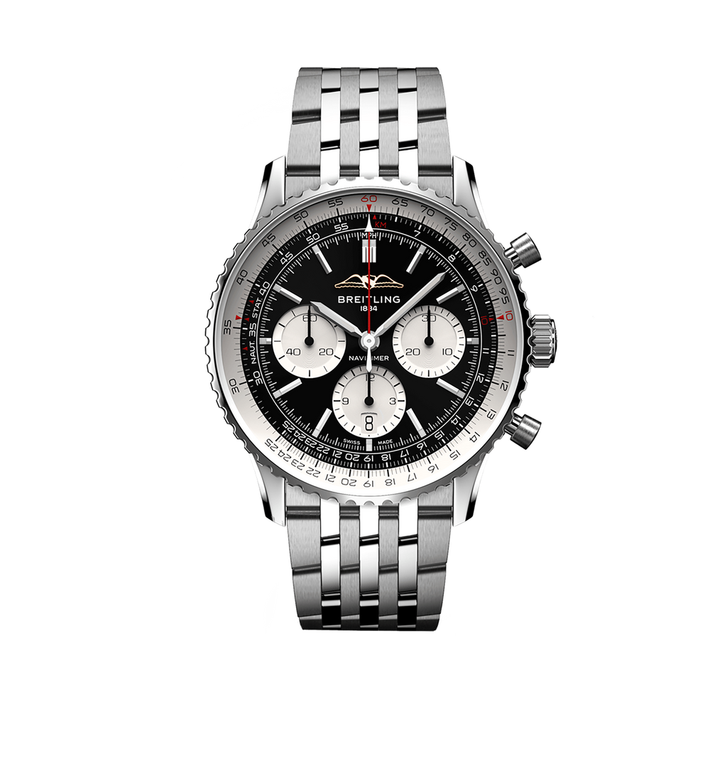 Breitling Navitimer B01 Watch with Black Dial, 43mm