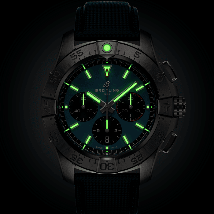Breitling Avenger B01 Chronograph 44mm Watch with Blue Strap