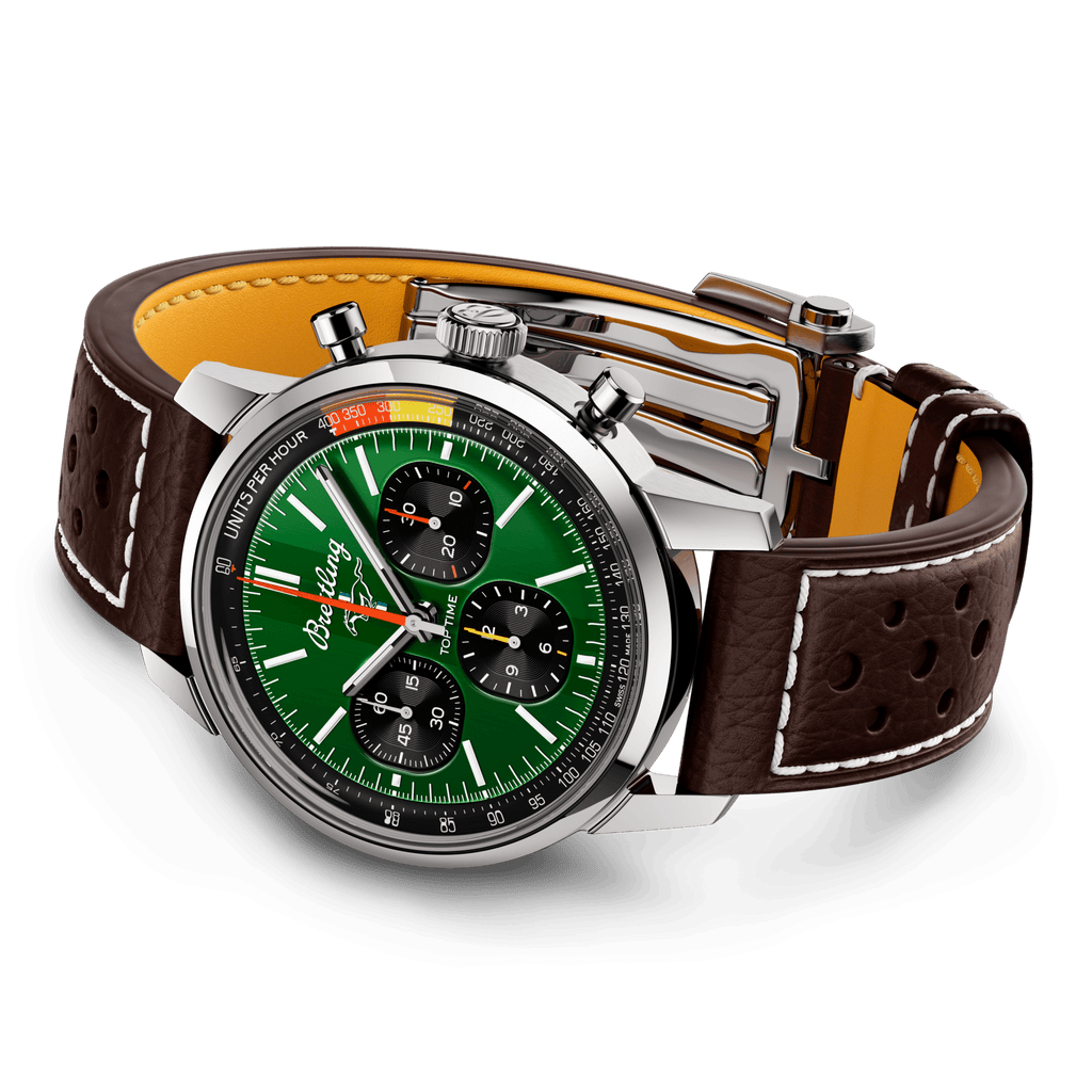 Breitling Top Time B01 Ford Mustang 41mm Watch with Green Dial