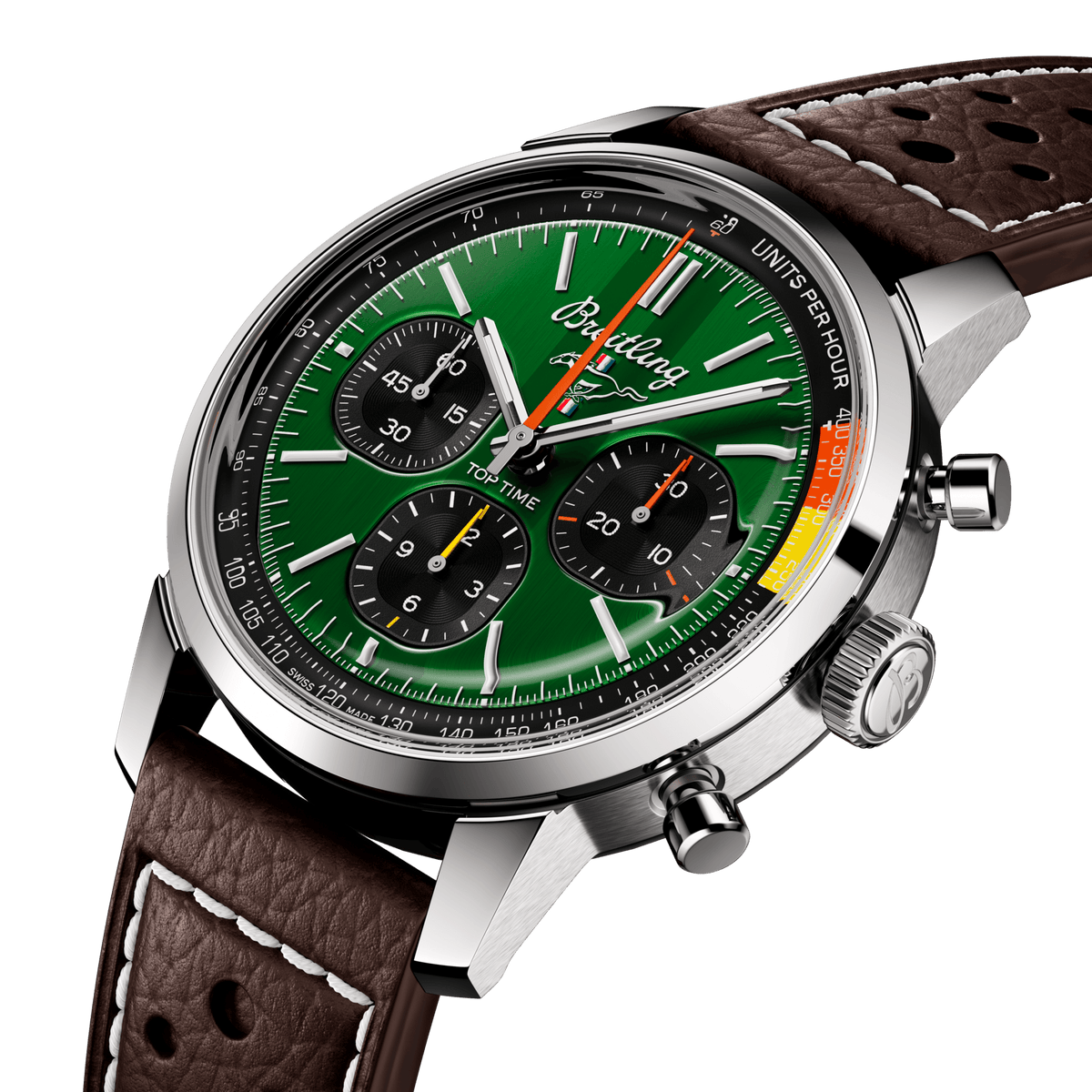 Breitling Top Time B01 Ford Mustang 41mm Watch with Green Dial