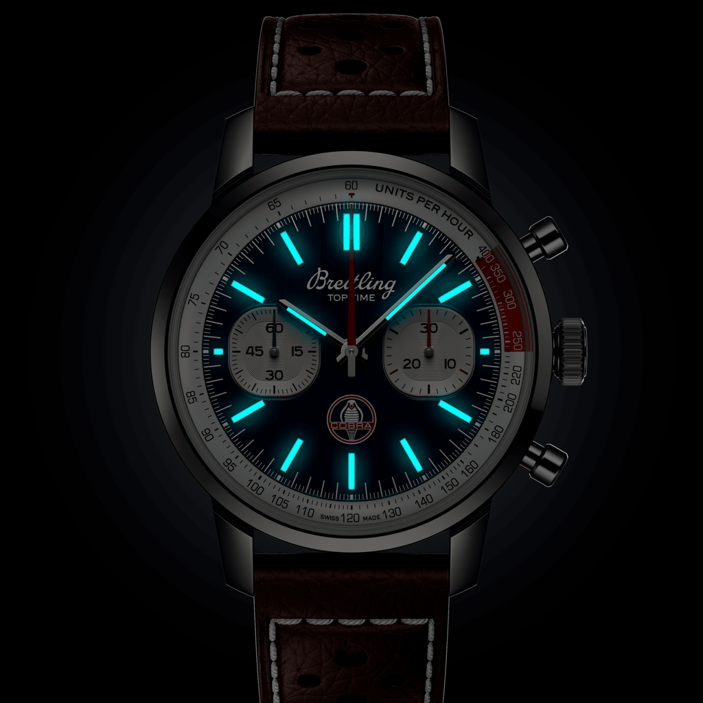 Breitling Top Time B01 Shelby Cobra 41mm Watch with Blue Dial