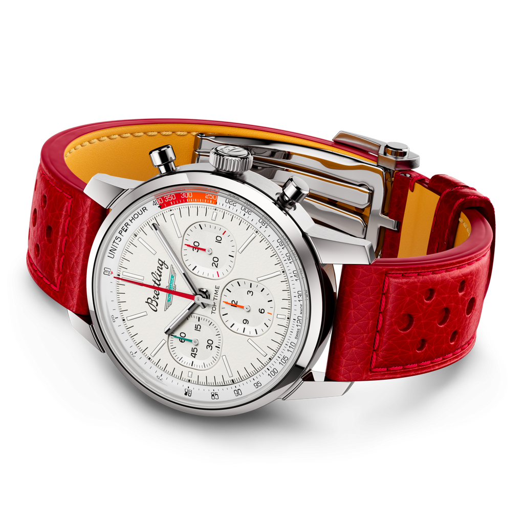 Breitling Top Time B01 Ford Thunderbird 41mm Watch with White Dial