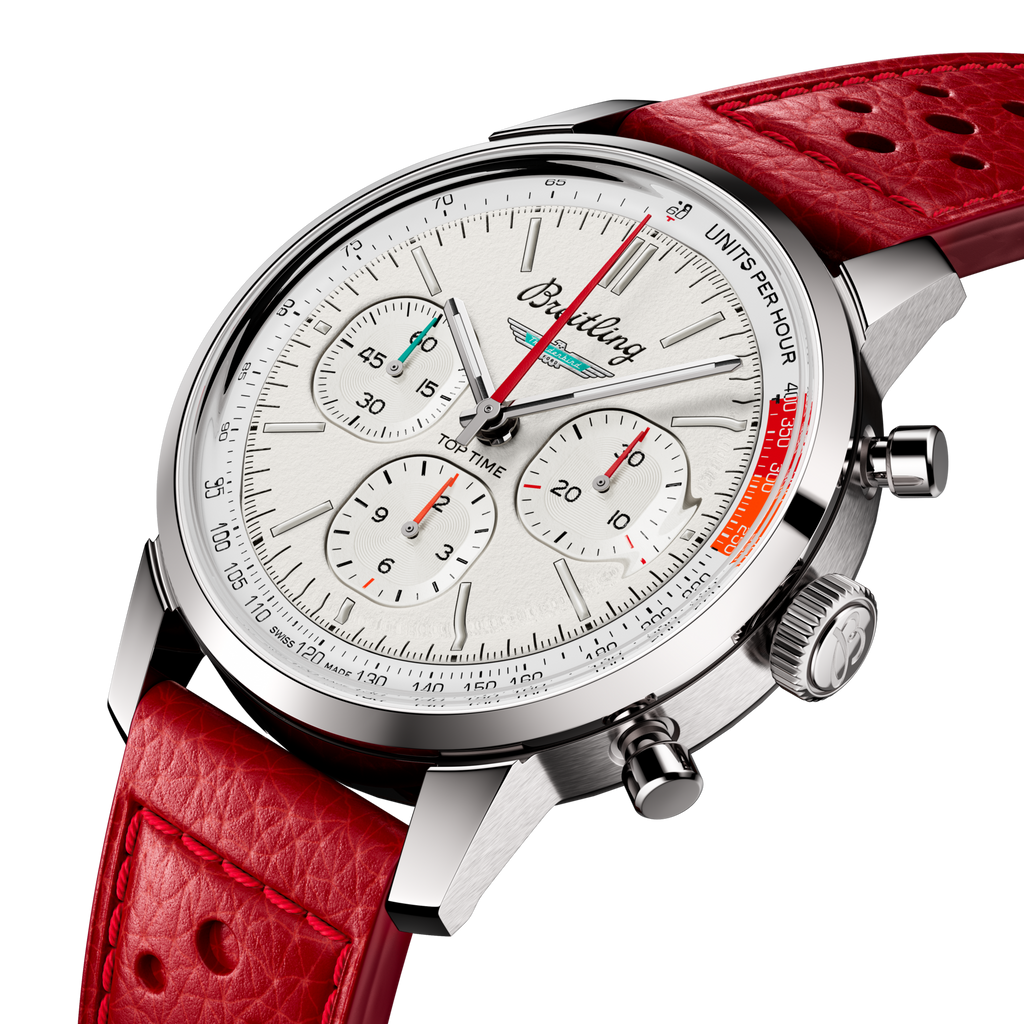 Breitling Top Time B01 Ford Thunderbird 41mm Watch with White Dial