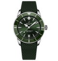 Breitling Superocean Heritage B31 Automatic 42 Watch with Green Rubber Strap