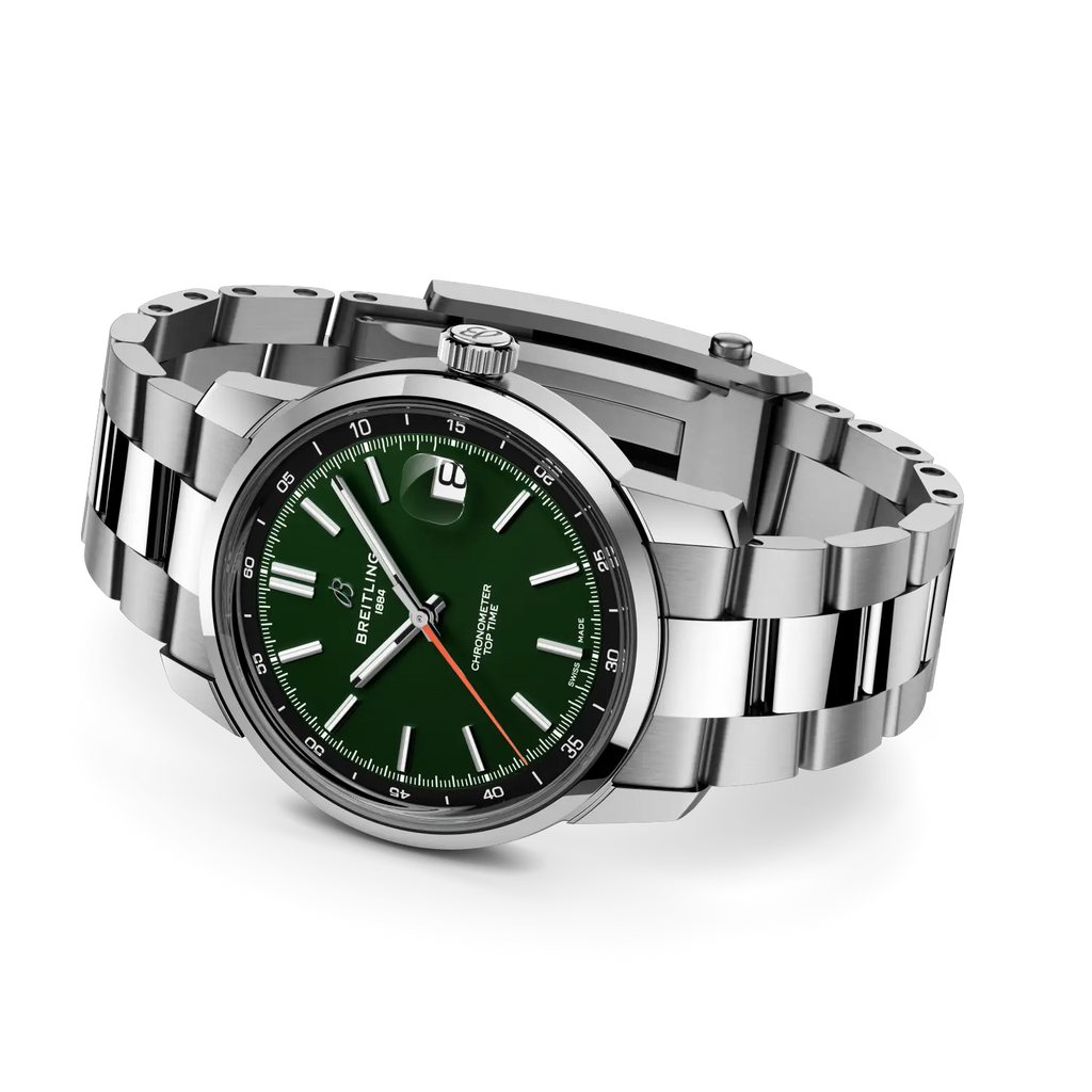 Breitling Top Time B31 38mm Watch with Dark Green Dial