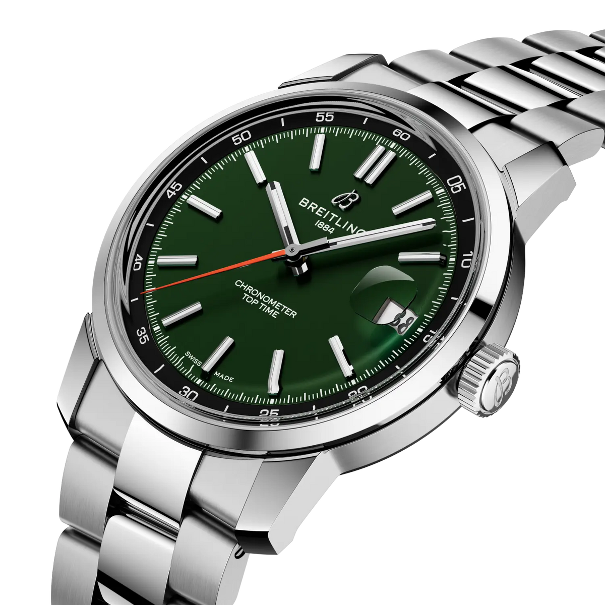 Breitling Top Time B31 38mm Watch with Dark Green Dial