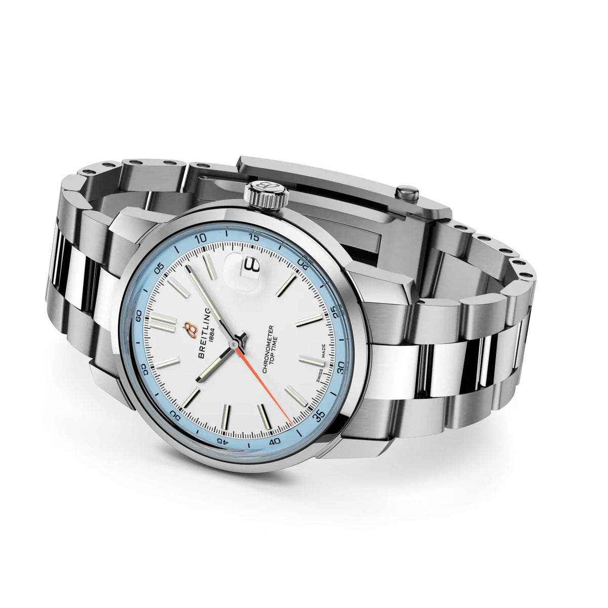 Breitling Top Time B31 38mm Watch with Stainless Steel Bracelet