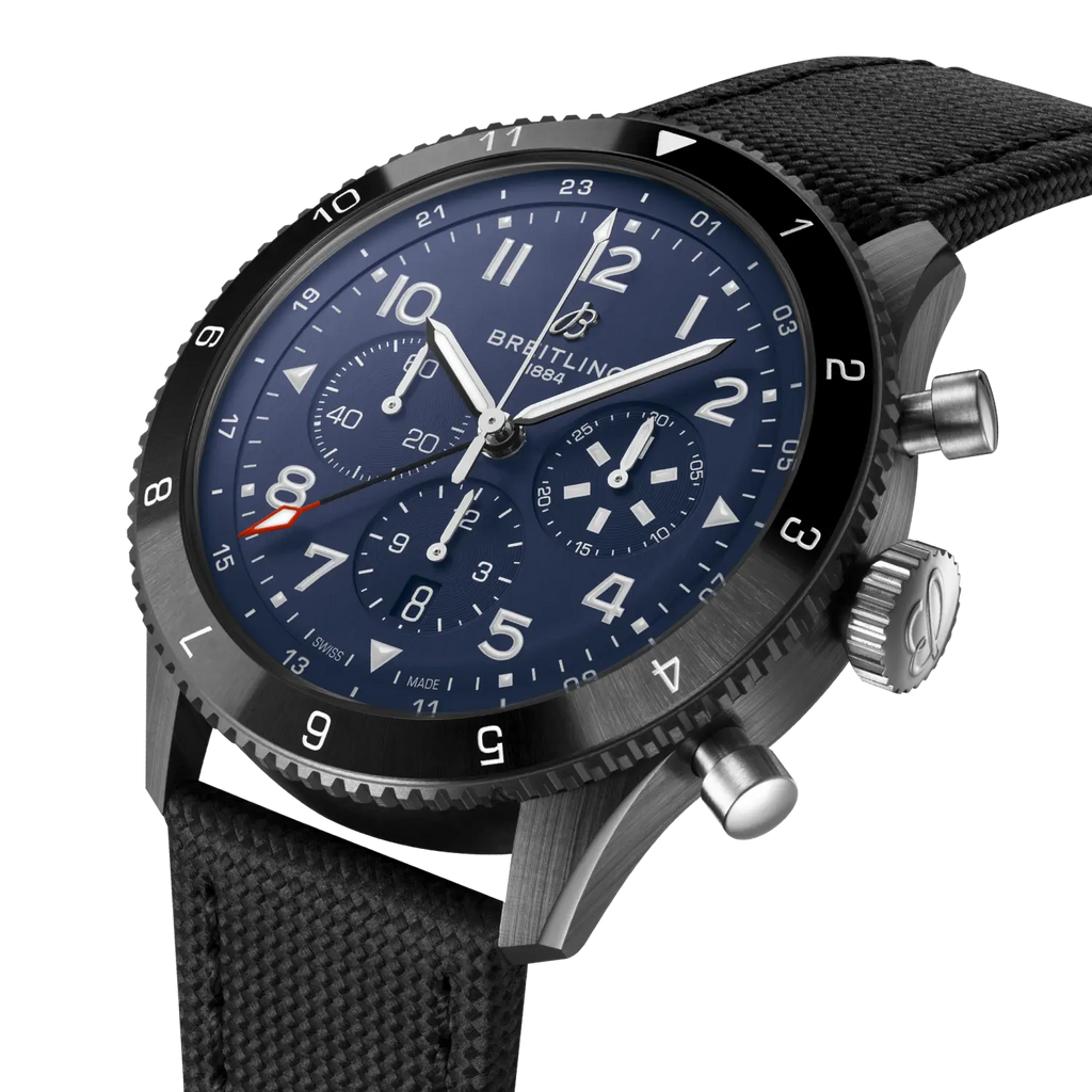 Breitling Super AVI B04 Chronograph GMT 46 Tribute To Vought F4U Corsair with Black Strap