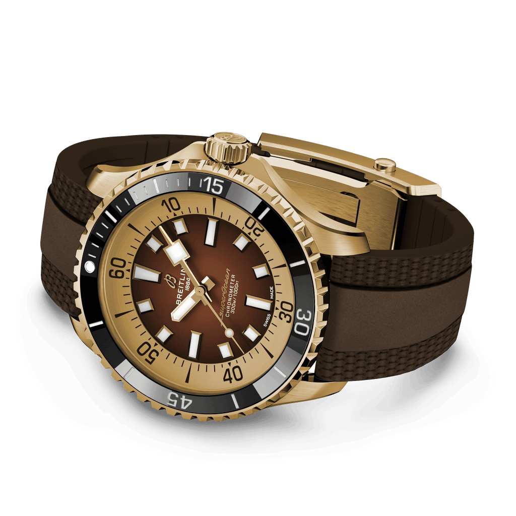 Breitling Superocean Bronze On Rubber Watch, 44mm