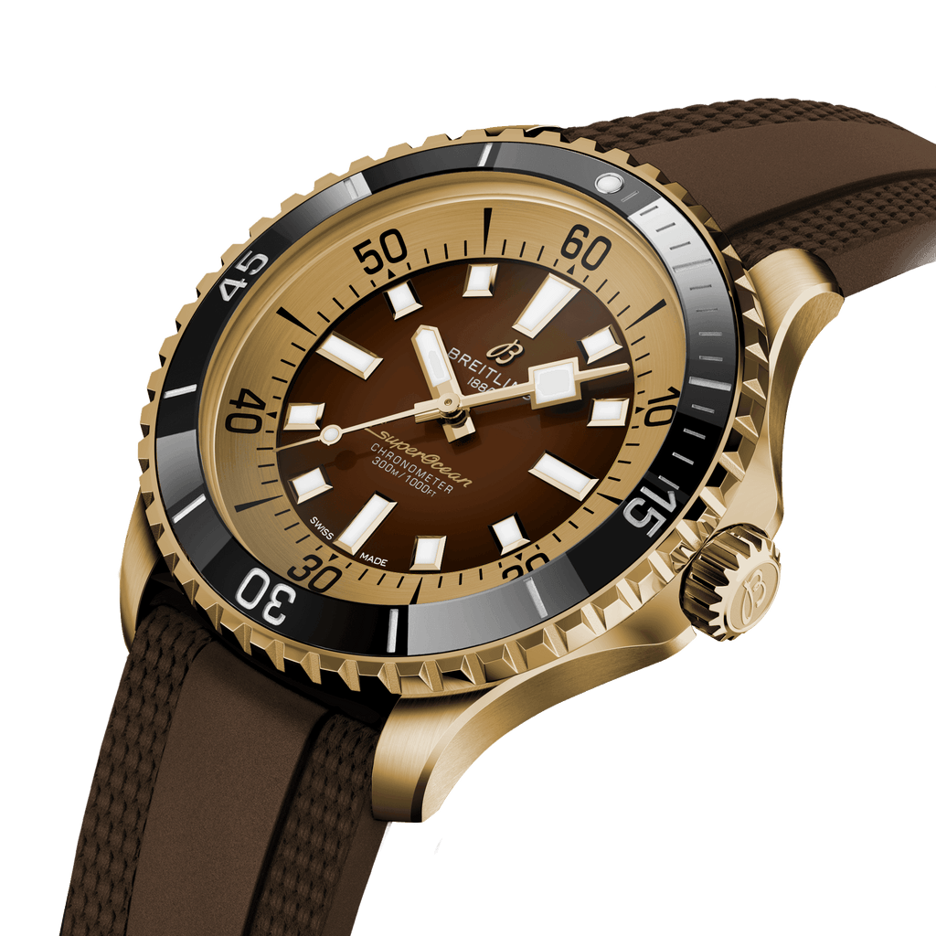 Breitling Superocean Bronze On Rubber Watch, 44mm