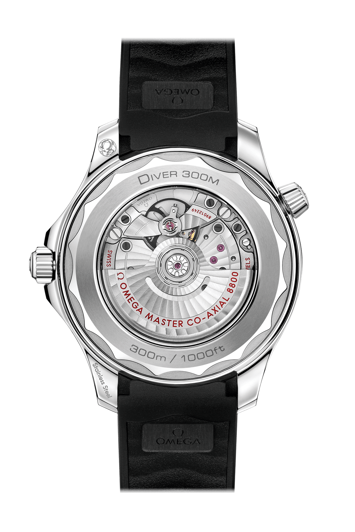 OMEGA Seamaster Diver 300m Co-Axial Master Chronometer 42mm, Steel on Rubber Strap