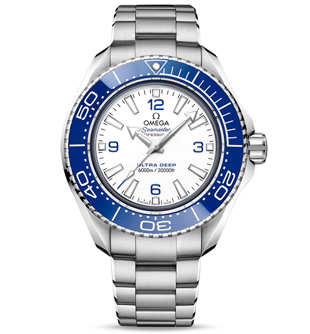 OMEGA Seamaster Planet Ocean 6000m, 45.5mm with White Dial