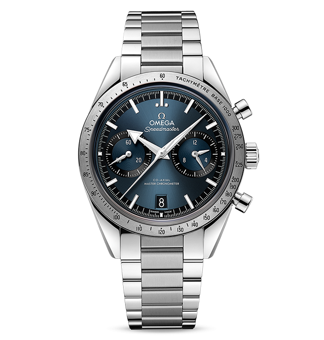 OMEGA Speedmaster '57 Co-Axial Master Chronometer Chronograph, 40.5mm on Steel Bracelet