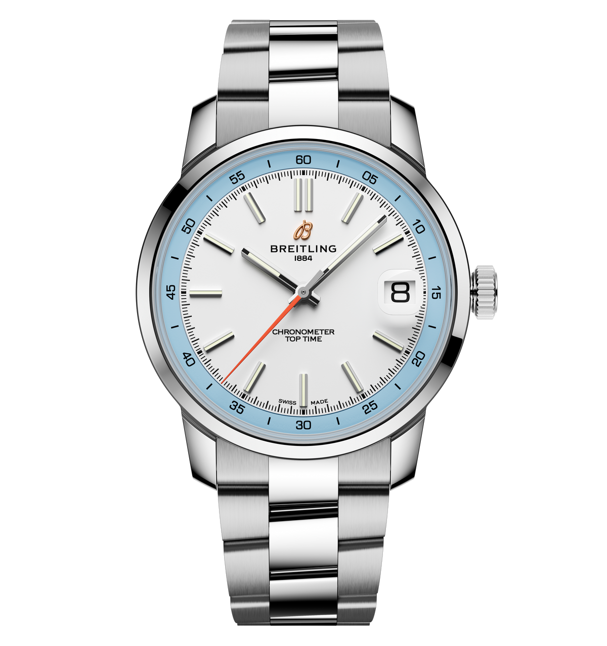 Breitling Top Time B31 38mm Watch with Stainless Steel Bracelet