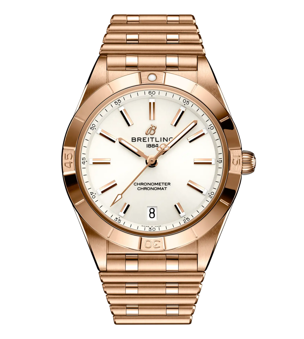 Breitling Chronomat Automatic 36 Watch with White Dial