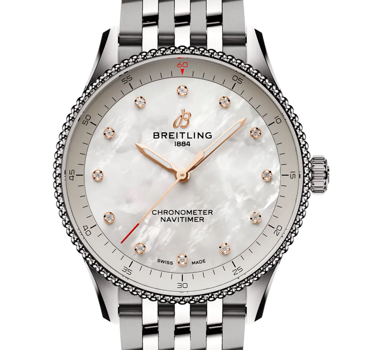 Breitling Navitimer 32 Watch with Mother of Pearl Dial
