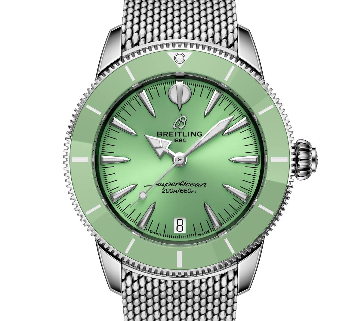 Breitling Superocean Heritage Automatic 36 Watch with Mint Dial