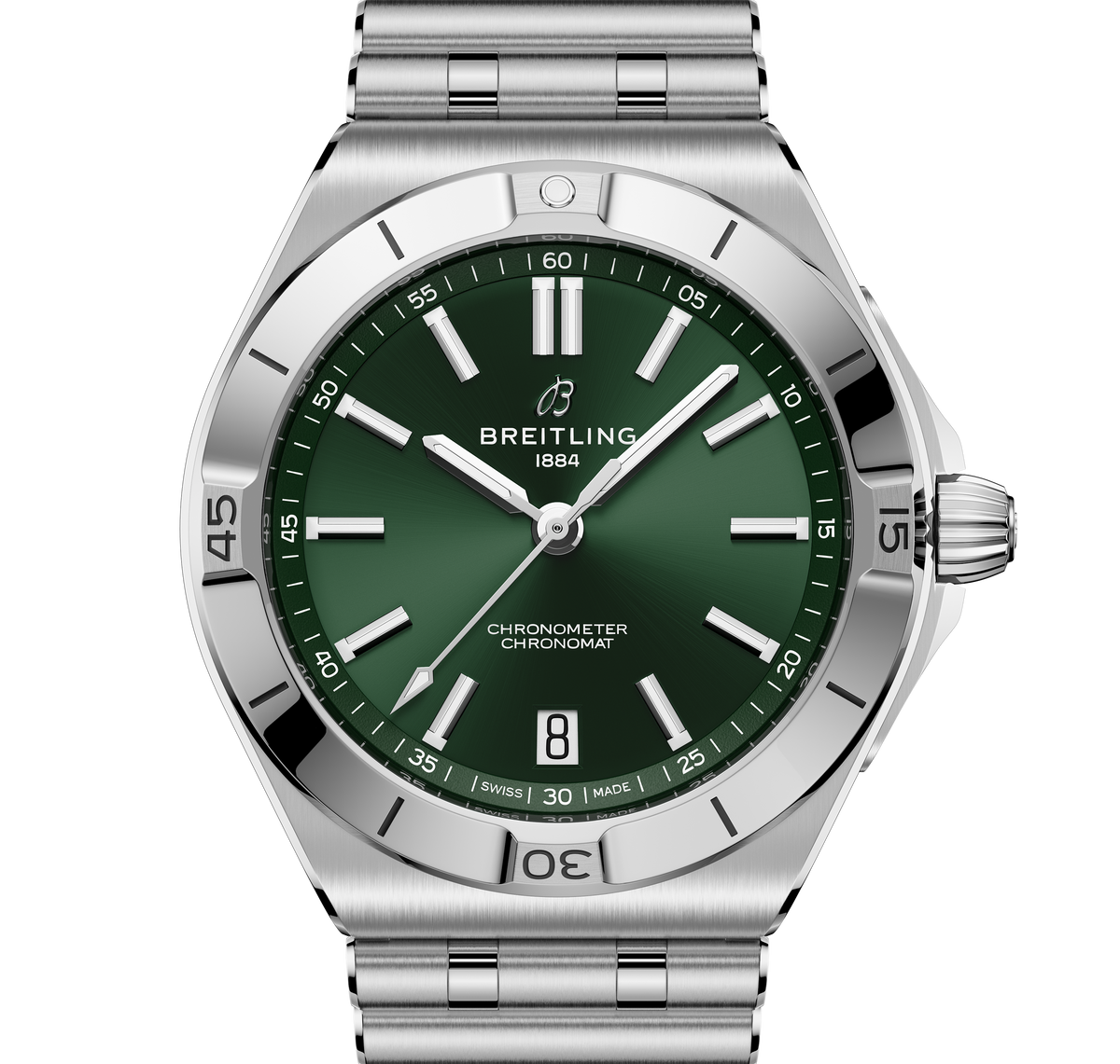 Breitling Chronomat B31 Automatic 40 Watch with Green Dial
