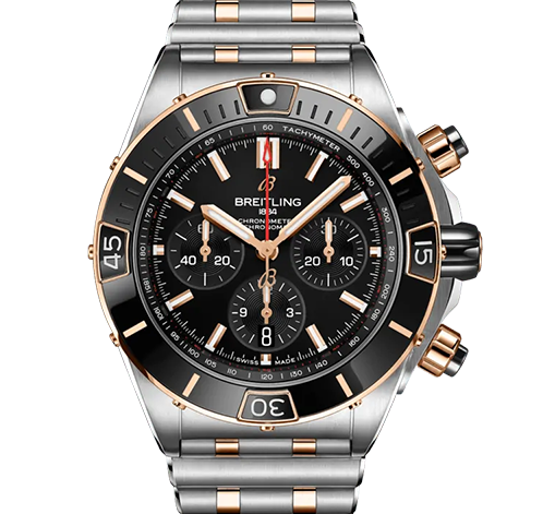 Breitling Super Chronomat B01 44 Watch with Black Dial