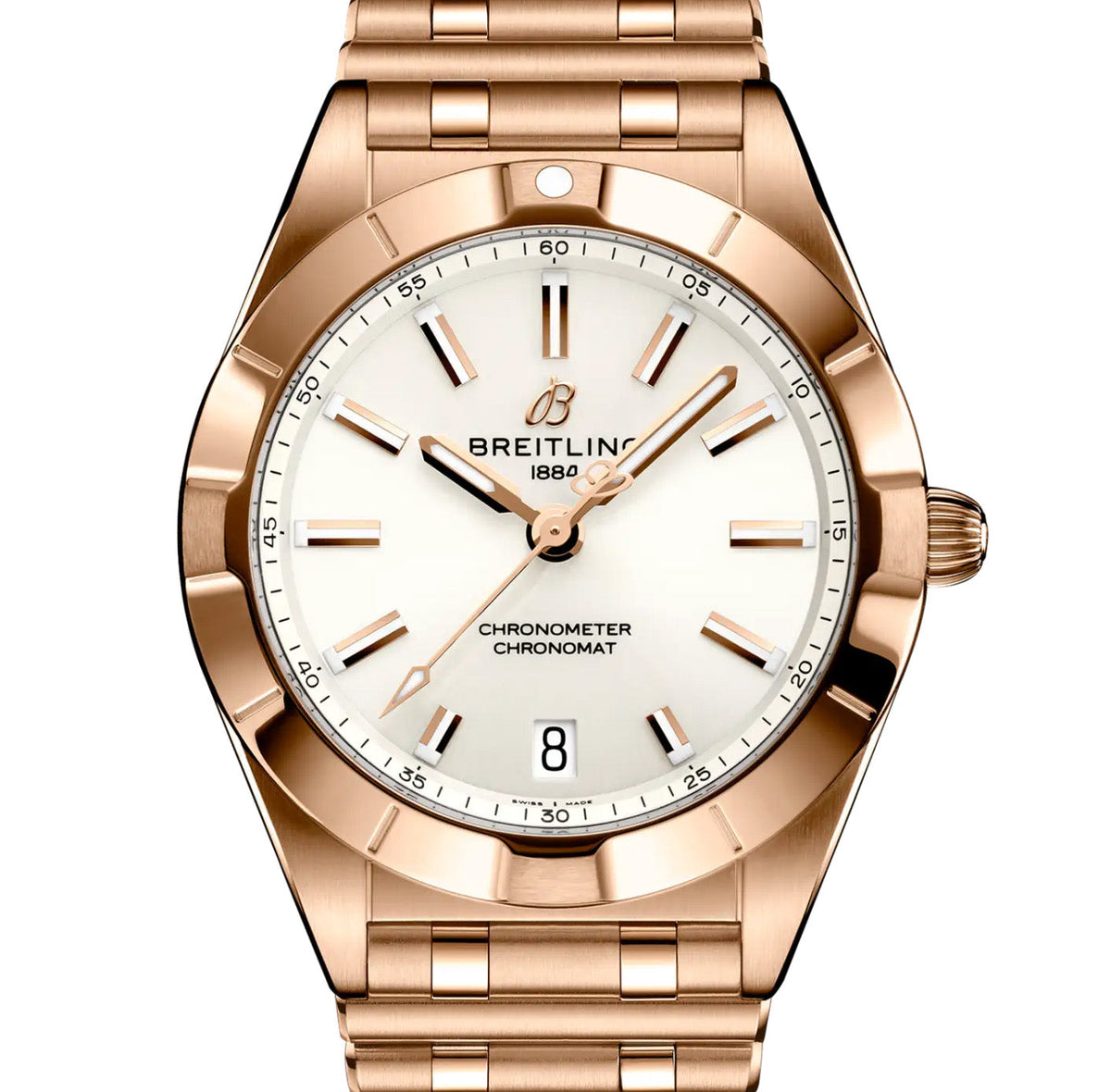 Breitling Chronomat 32mm Watch with 18K Red Gold Bracelet