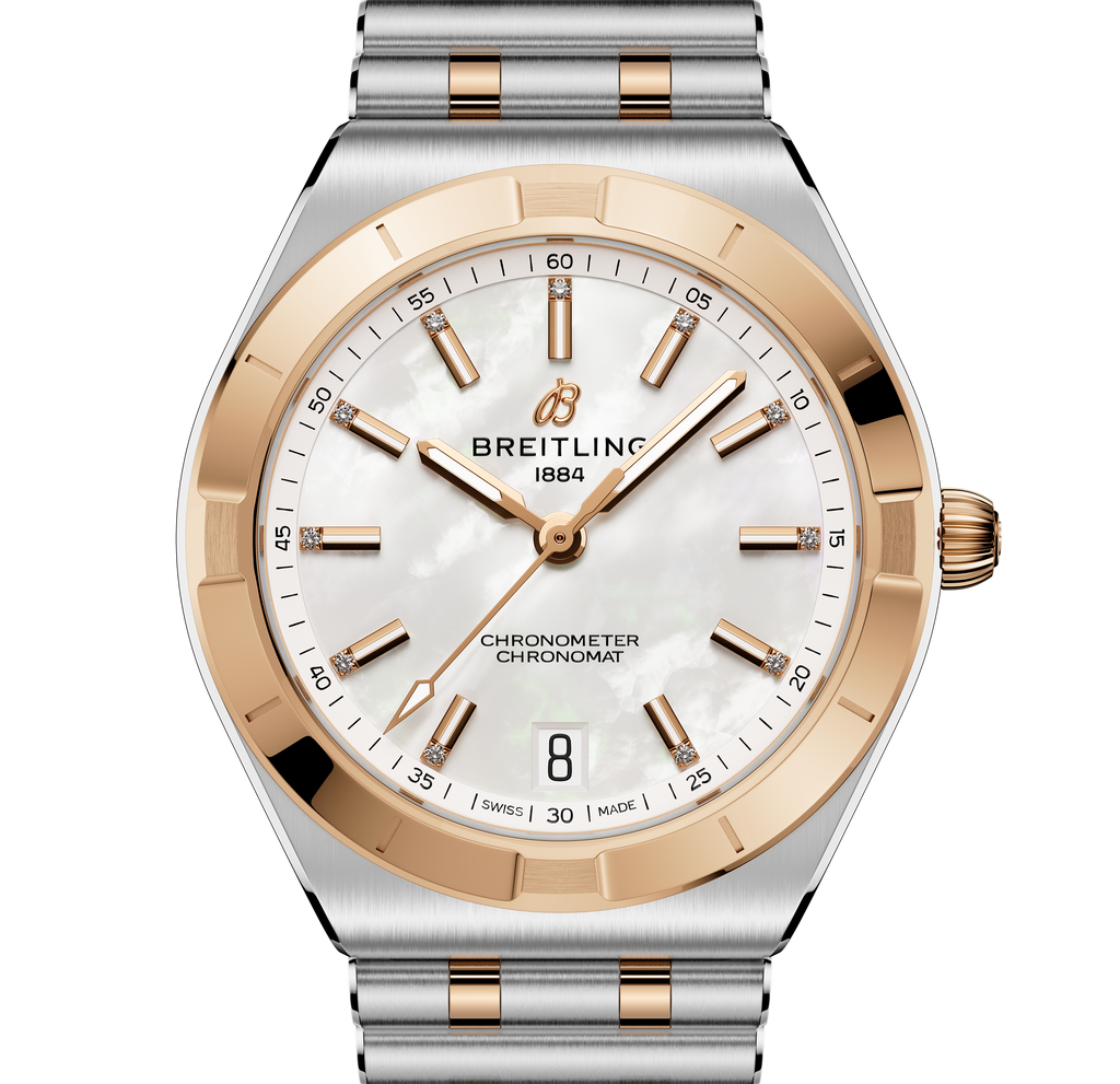 Breitling Chronomat Automatic 36 Watch with Mixed Metals Bracelet