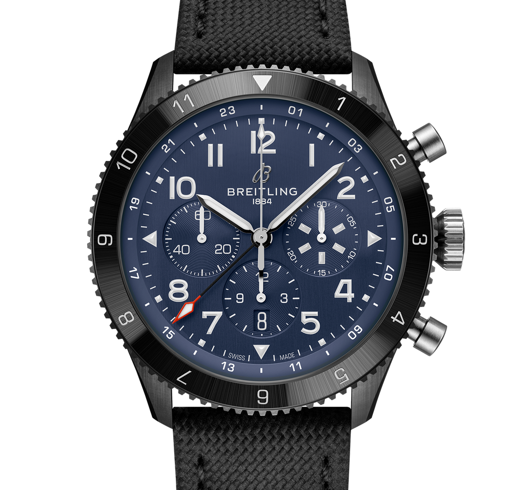 Breitling Super AVI B04 Chronograph GMT 46 Tribute To Vought F4U Corsair with Black Strap