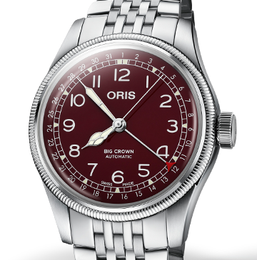 Oris Big Crown Pointer Date Watch with Red Dial, 40mm