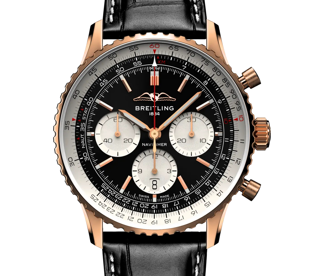 Breitling Navitimer B01 Chronograph 43 Watch with Black Dial